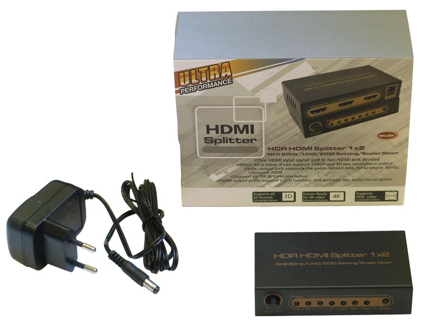   HDMI Splitter 1x2 SP0013M1 (ver 2.0, 4K/UHD@60Hz)