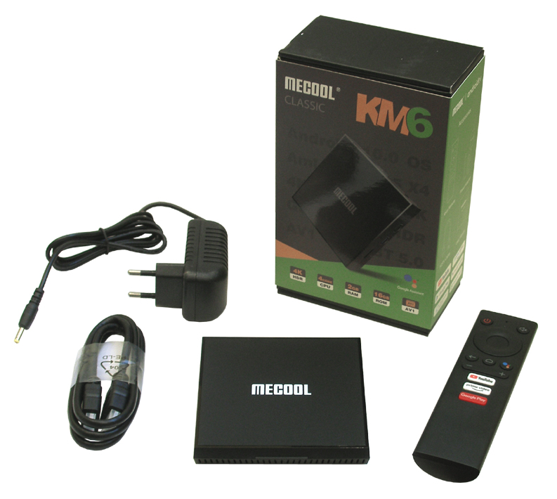 Android  MECOOL KM6 CLASSIC 2/16 (S905X4, 2/16G, Android TV 10, Wi-Fi 5, AV1, Bluetooth, 4K)