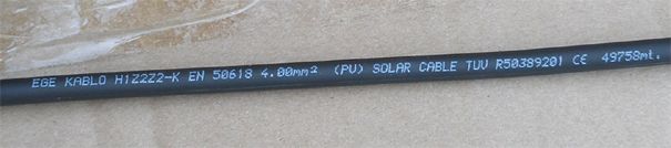     H1Z2Z2-K 4,0² EGE KABLO SOLAR CABLE (,  500)