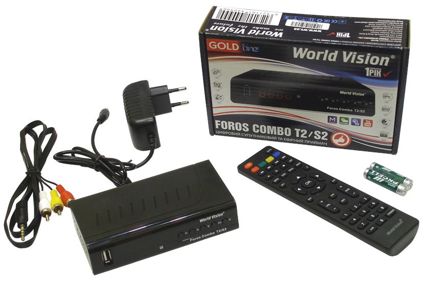 WorldVision FOROS Combo (S2/ T2/ Cable/ IPTV)