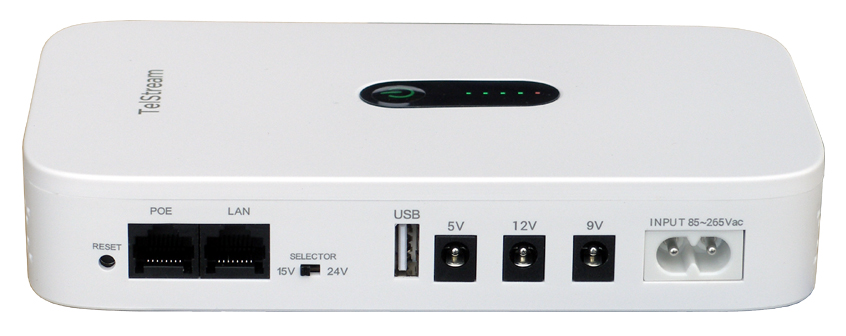     Telstream DC1018P WHITE (5/9/12, PoE, Li-ion 4*2600,  )