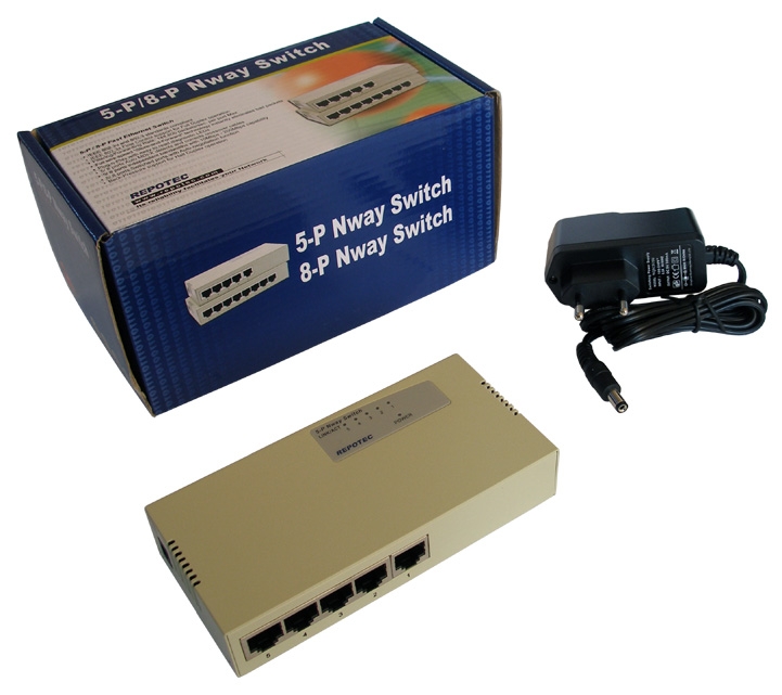 REPOTEC RP-1705M 5-P Fast Ethernet Switch