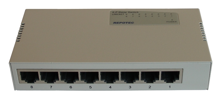 REPOTEC RP-1708M 8-P Fast Ethernet Switch
