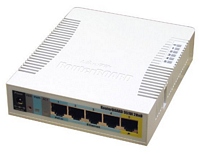 MikroTik RB951Ui-2HnD (Wi-Fi 300M@2.4G, 2T2R, 5xLAN@100M,  USB, под модем 3G/4G, мощность 1Вт)
